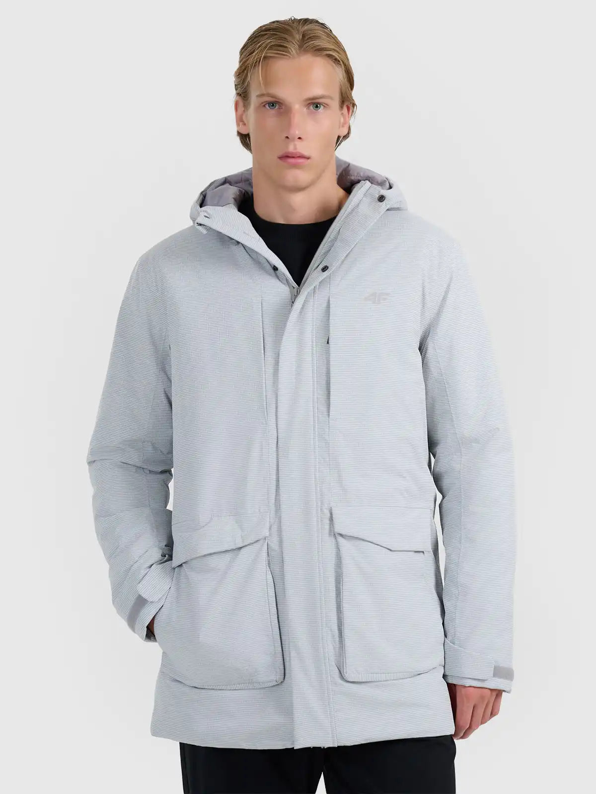 Jachetă impermeabilă pentru bărbați 4F M0884 4FWAW25TTJAM0884 grey