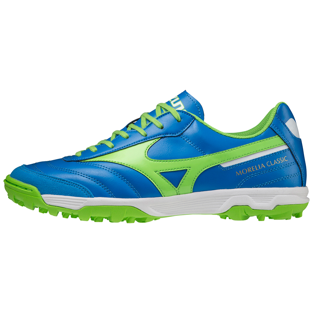 Кроссовки мужские для футбола Mizuno morelia sala classic in / french blue / jasmine green /q1ga210230