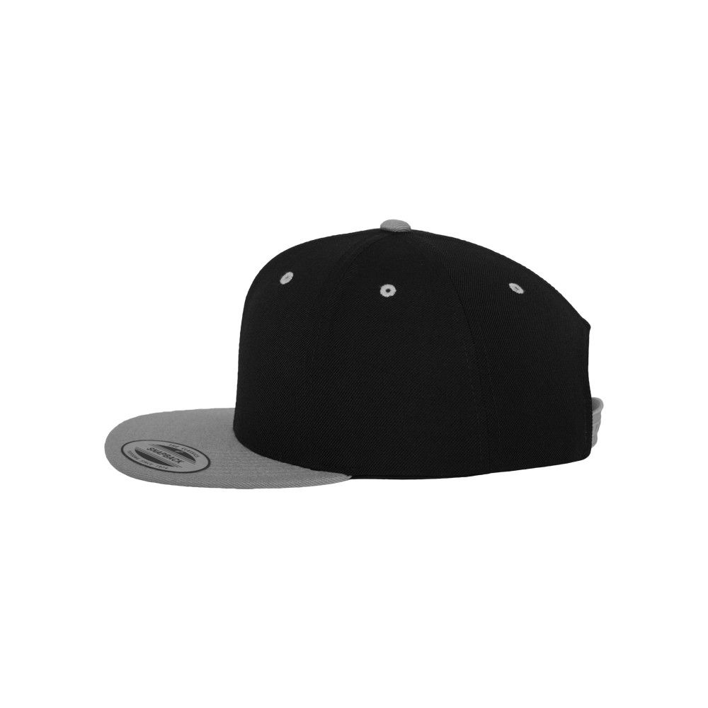Classic snapback 2-tone silver