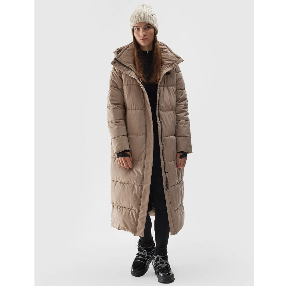 Jachetă de puf 4F Down jacket f237 4faw23tdjaf237 light brown
