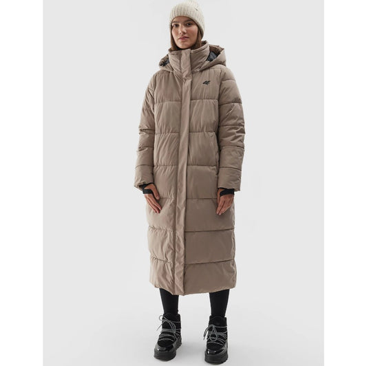 Jachetă de puf 4F Down jacket f237 4faw23tdjaf237 light brown