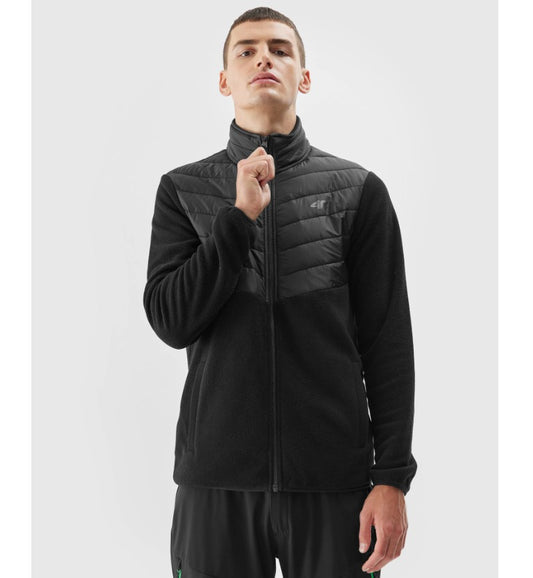 Hanorac cu guler 4F Fleece  m119 4faw23tflem119 deep black