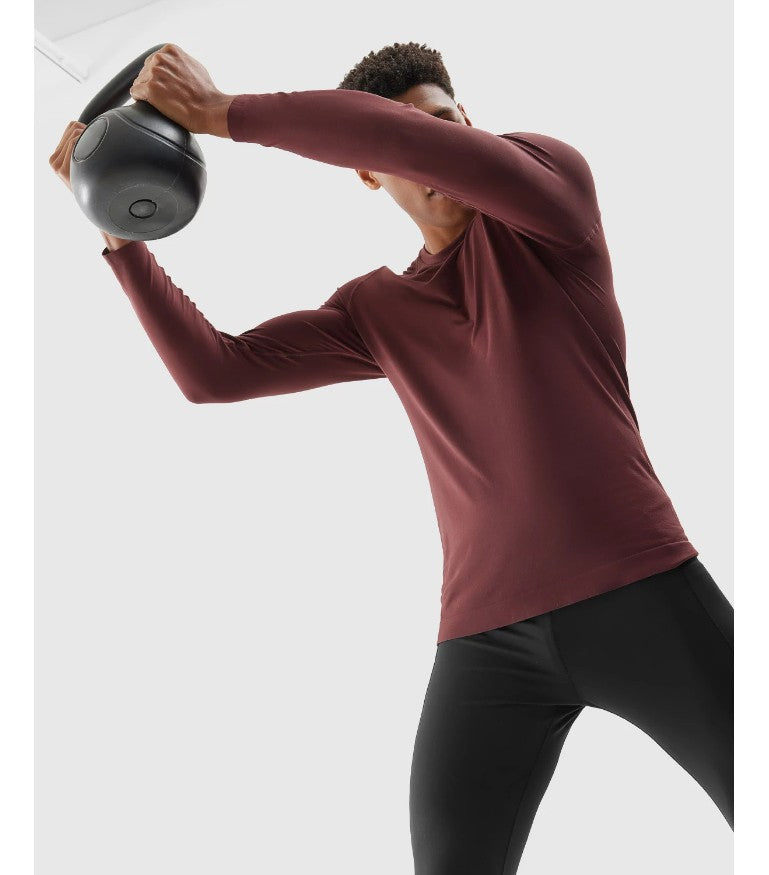 Longsleeve pentru alergare 4F Longsleeve fnk m155 4faw23tflom155 deep black