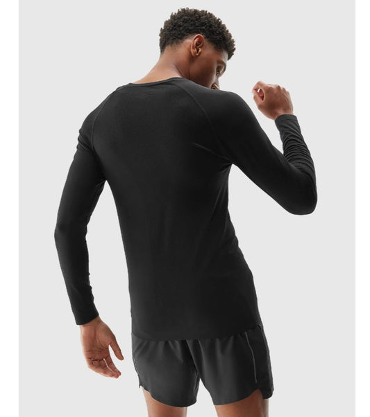 Longsleeve pentru alergare 4F Longsleeve fnk m155 4faw23tflom155 deep black