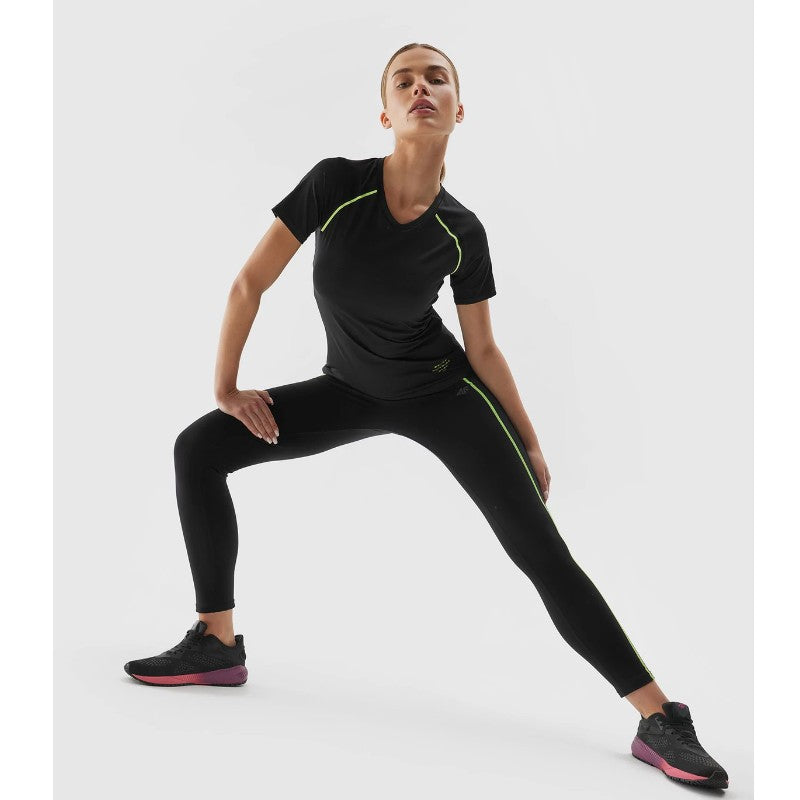 Legginși pentru alergare 4F Tights fnk f134 4faw23tftif134 deep black