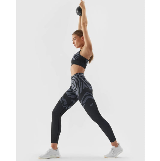 Лосины для тренировок 4F Tights fnk f138 4faw23tftif138 deep black allover