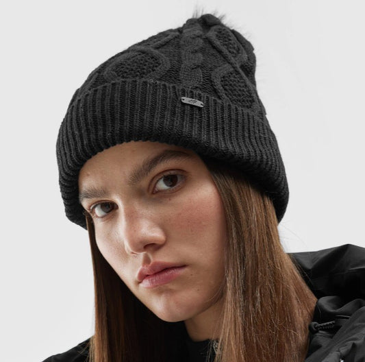 Шапка 4F 4faw23acapf297 deep black