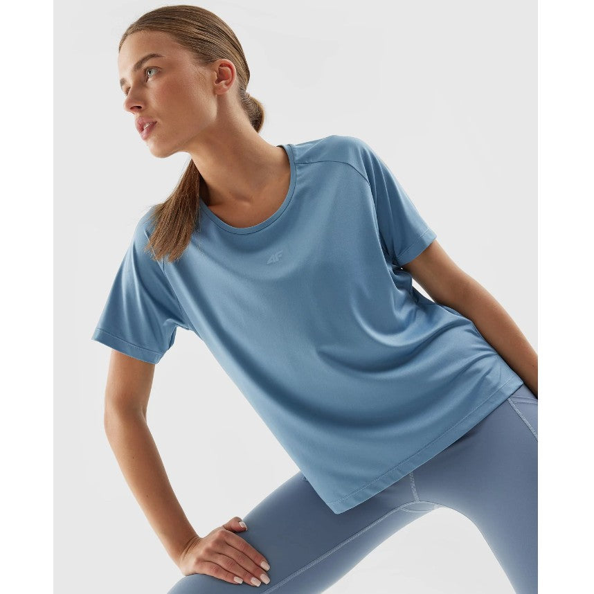 Футболка для тренировок 4F Tshirt fnk f428 4faw23tftsf428 blue
