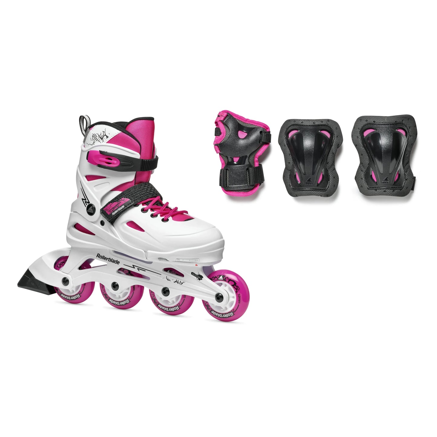 Ролики Rollerblade Fury Combo 07373600T1C bianco/rosso