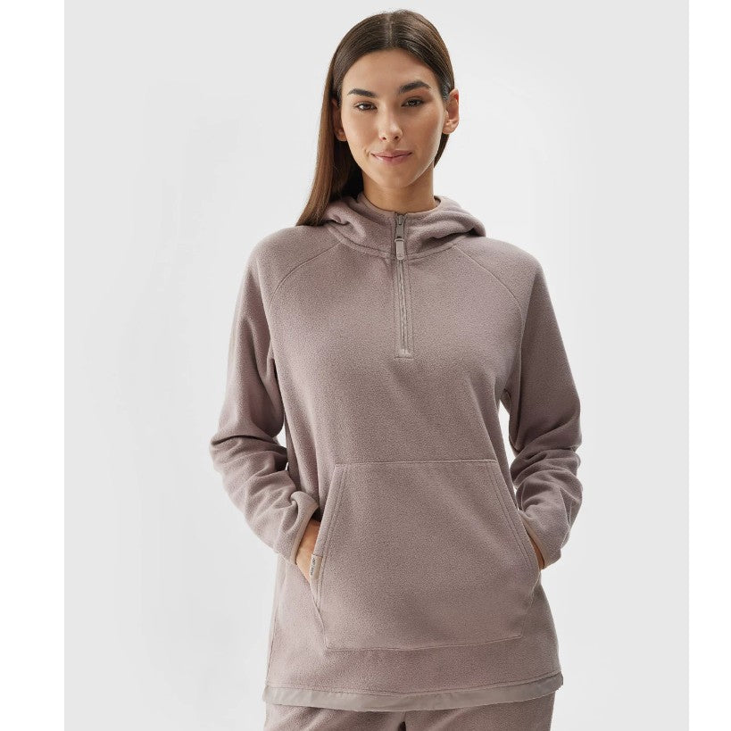 Флисовый худи с капюшоном 4F 4faw23tflef125 beige