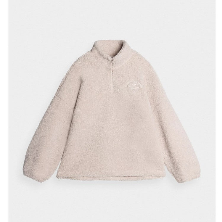 Флисовый батник с воротником стойкой 4F 4faw23tflef140 beige