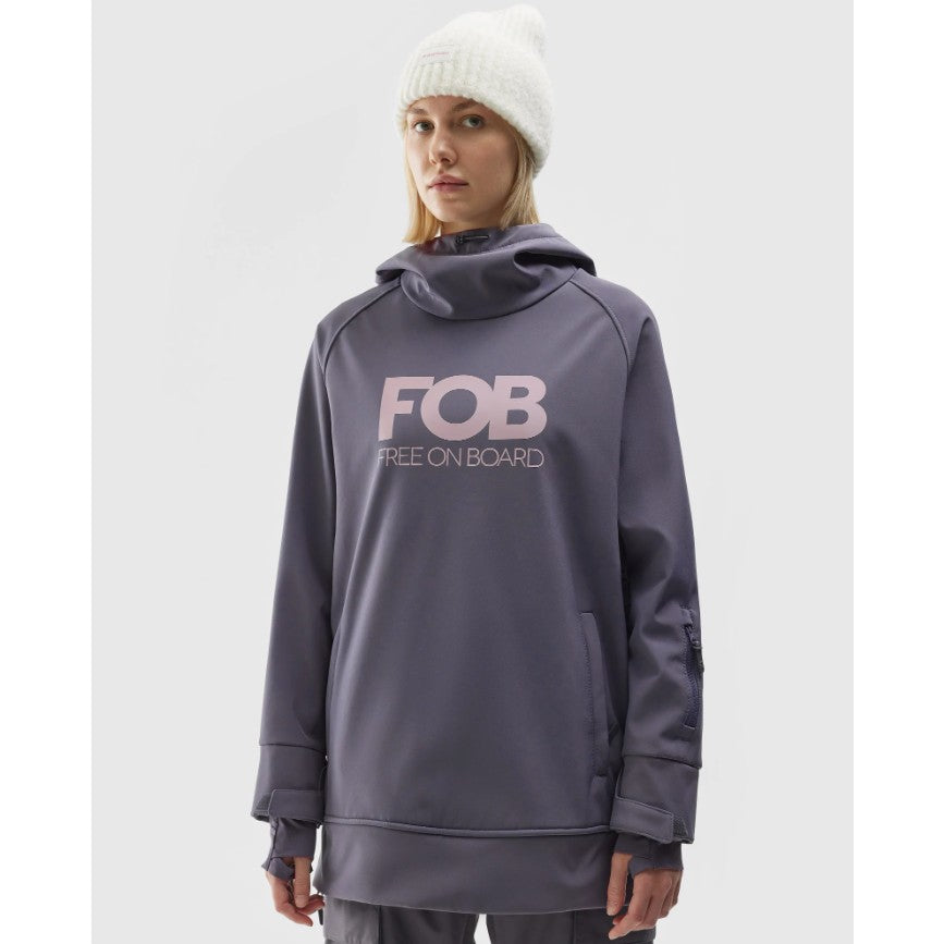 Hanorac pentru snowboard 4F 4faw23tsoff161 middle grey