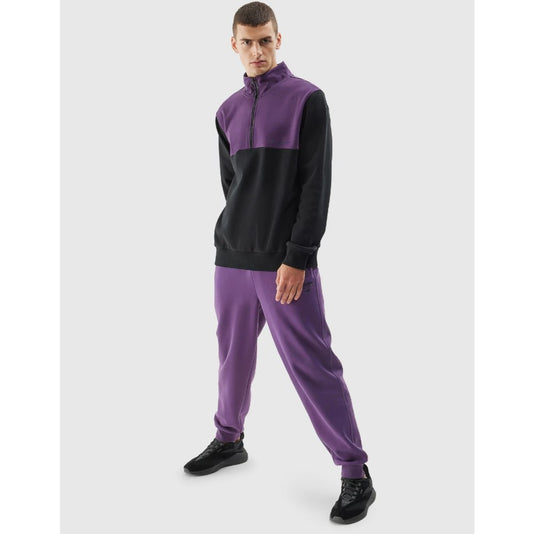 Pulover fără glugă 4F 4faw23tswsm0711 burgundy