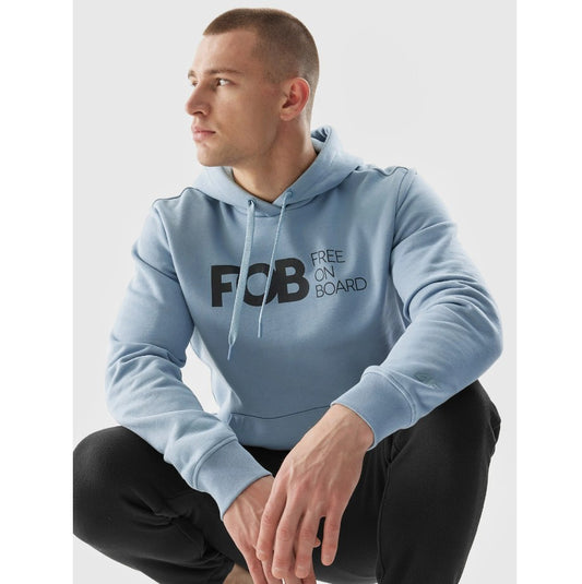 Пуловер с капюшоном 4F 4faw23tswsm0713 denim