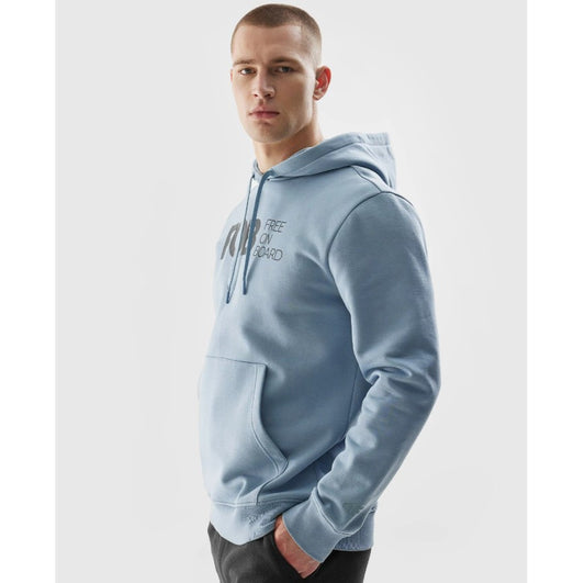 Hanorac cu glugă 4F 4faw23tswsm0713 denim