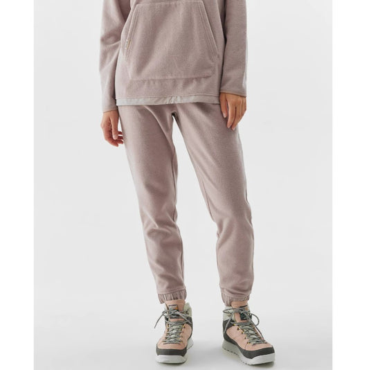 Pantaloni sport din fleece  4F 4faw23ttrof457 beige