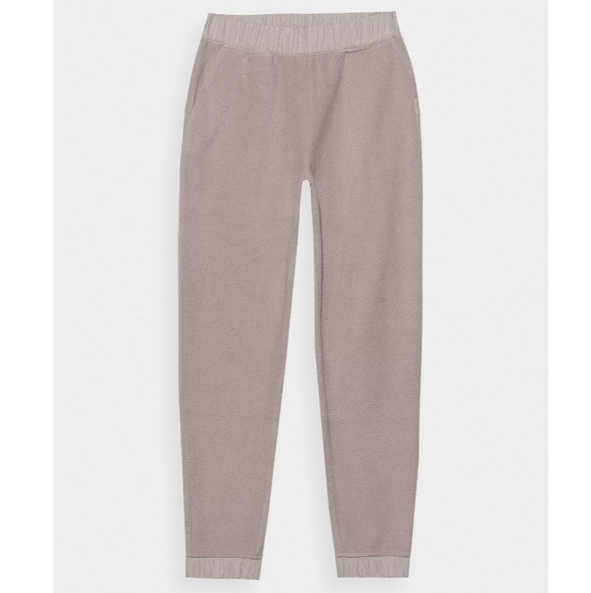 Pantaloni sport din fleece 4F 4faw23ttrof457 beige