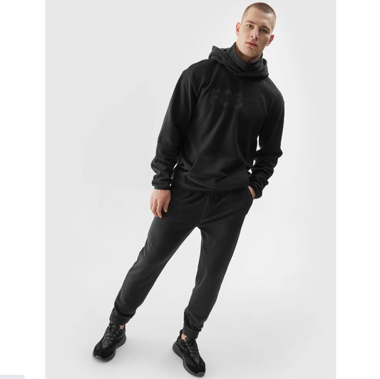 Pantaloni sport din fleece 4F 4faw23ttrom470 deep black