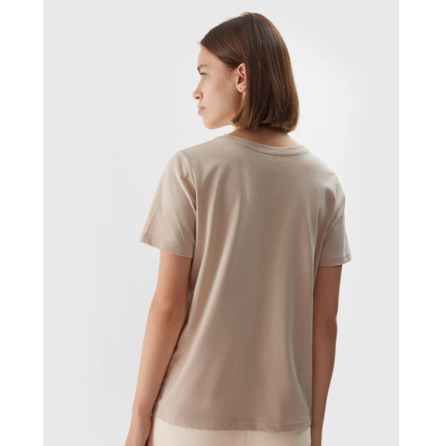 Футболка 4F 4faw23ttshf0902 beige