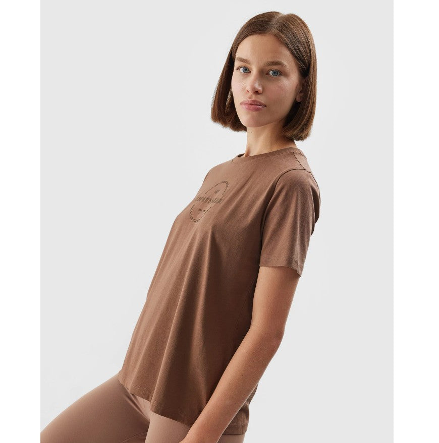 Футболка 4F 4faw23ttshf0902 brown