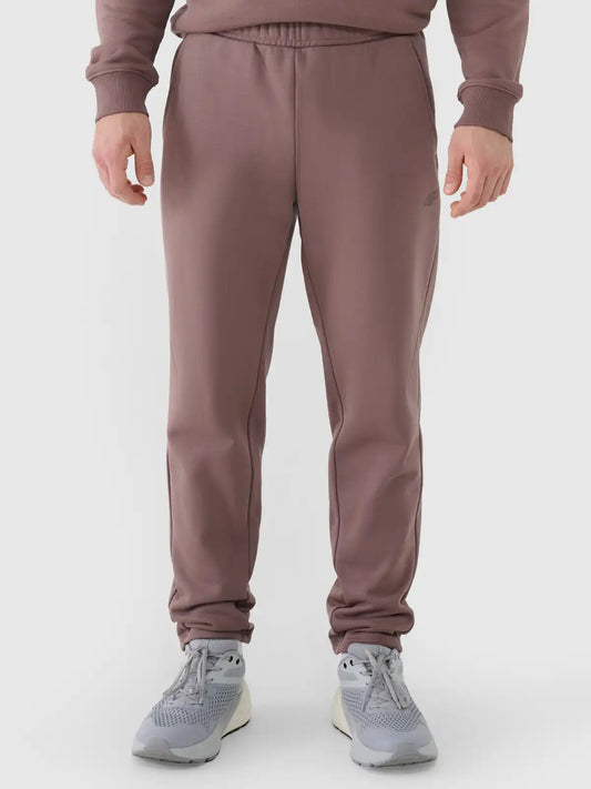 Joggeri pentru bărbați casual 4F M1251 4FWAW25TTROM1251 dark brown