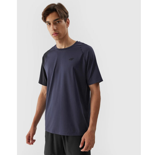 Tricou pentru antrenamente 4F Tshirt fnk m452 4faw23tftsm452 denim