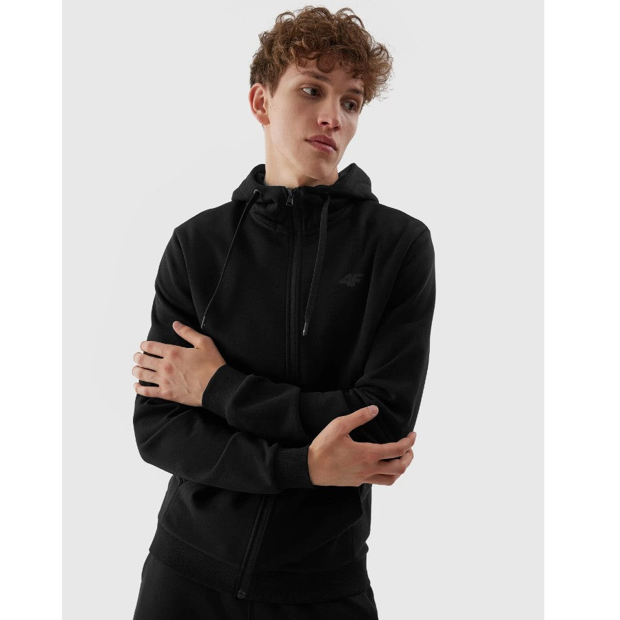 Hanorac cu fermoar 4F Sweatshirt m695 4faw23tswsm695 deep black