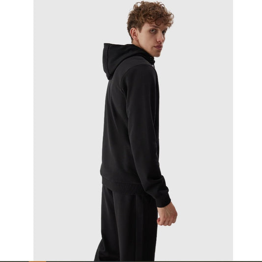 Hanorac cu fermoar 4F Sweatshirt m695 4faw23tswsm695 deep black