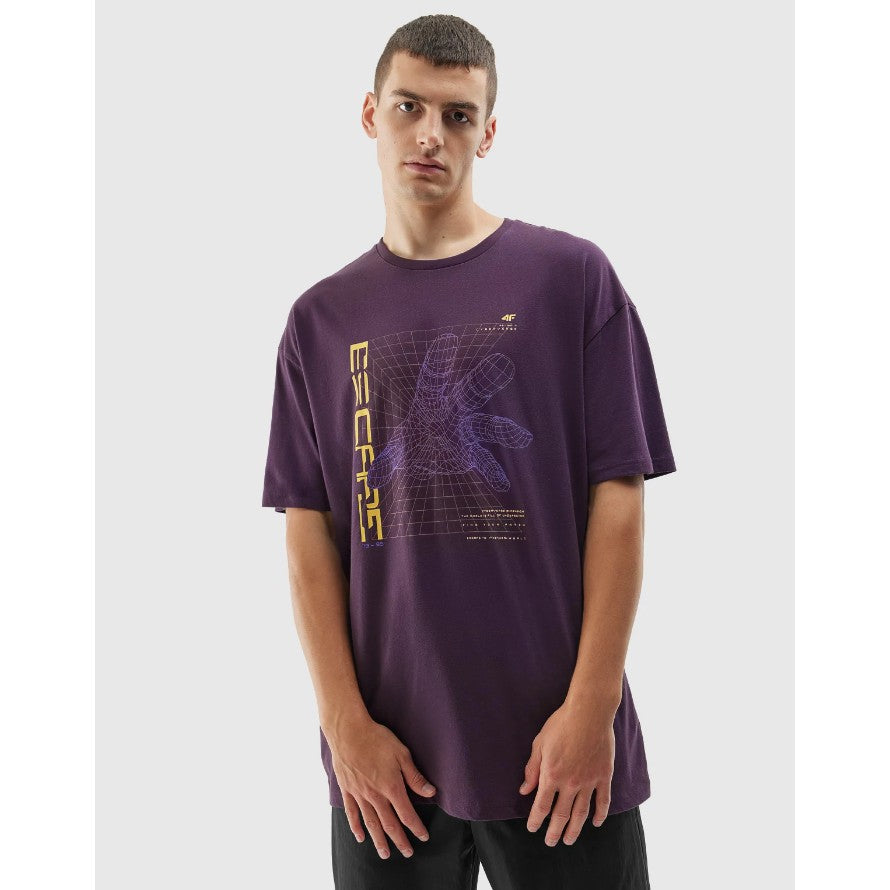 Футболка 4F Tshirt m0888 4faw23ttshm0888 burgundy