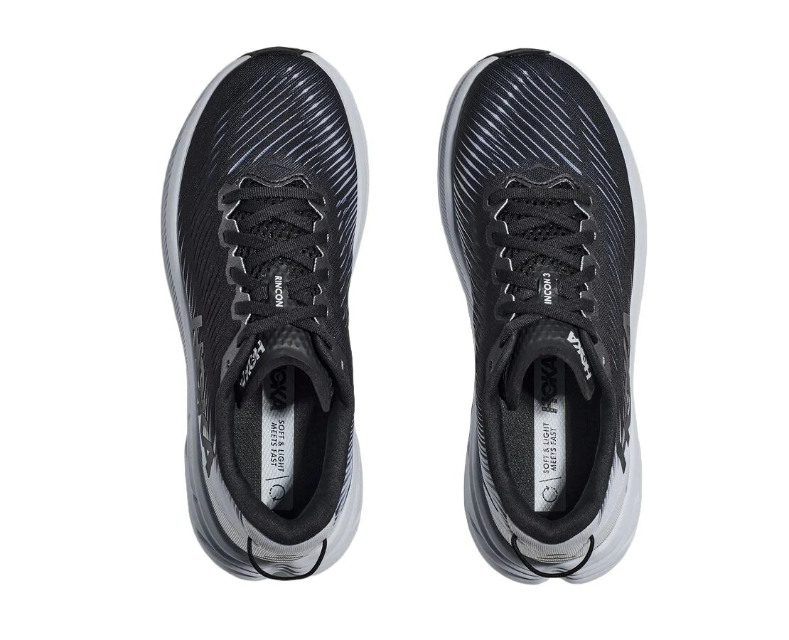 Кроссовки женские для бега Hoka Rincon 3 1119396-BWHT black/white