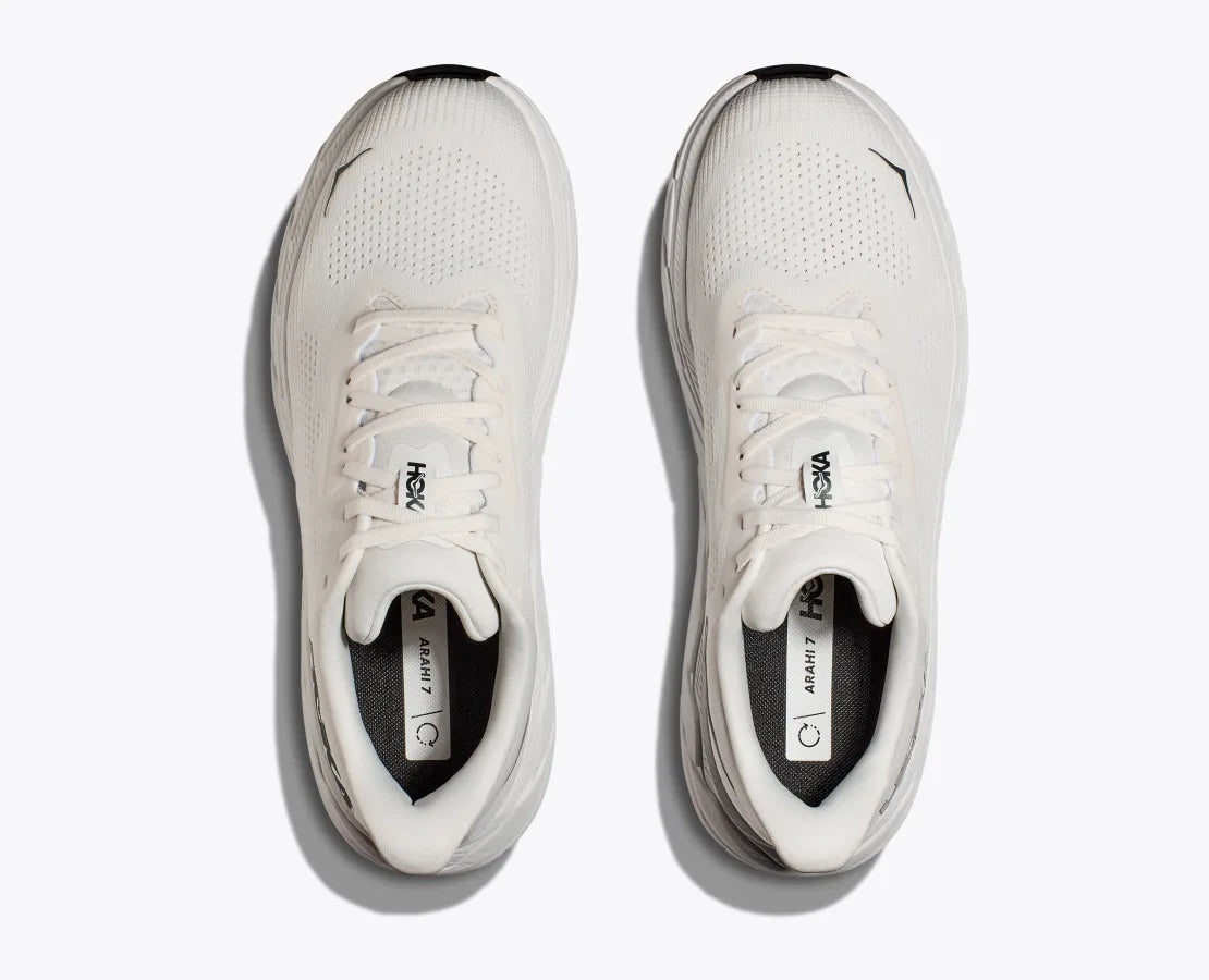 Кроссовки мужские для бега Hoka Arahi 7 1147850-BDBSW blanc de blanc/steel wool