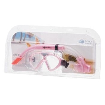 Комплект для плавания Iguana dolphin jr set pink/transparent