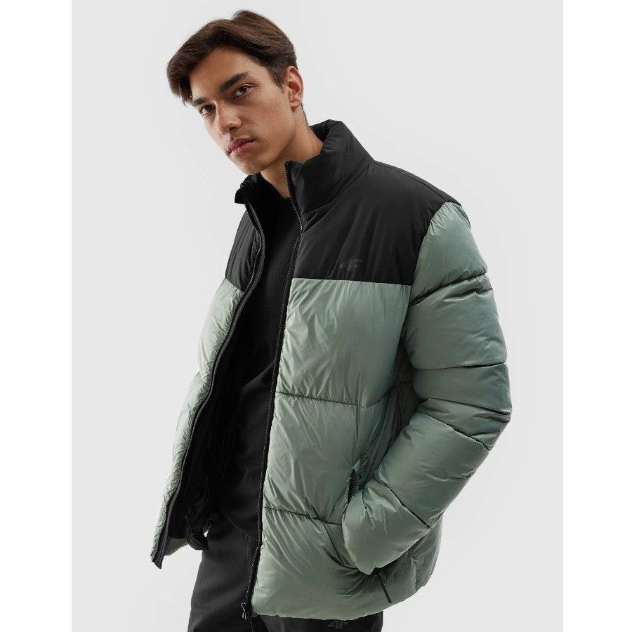 Jachetă de puf 4F Down jacket m348 4fwaw23tdjam348 olive