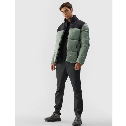 Jachetă de puf 4F Down jacket m348 4fwaw23tdjam348 olive