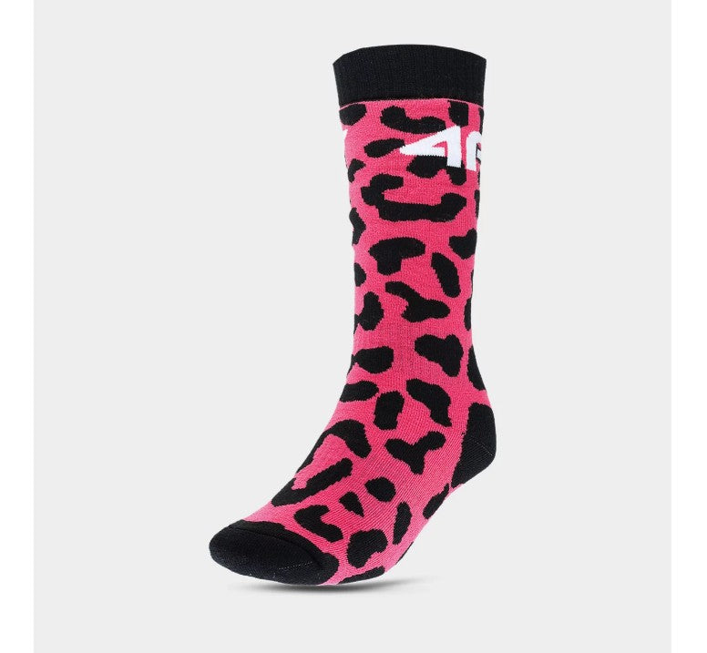 Детские носки 4F socks fnk f117 4fjwaw23ufsof117 hot pink allover