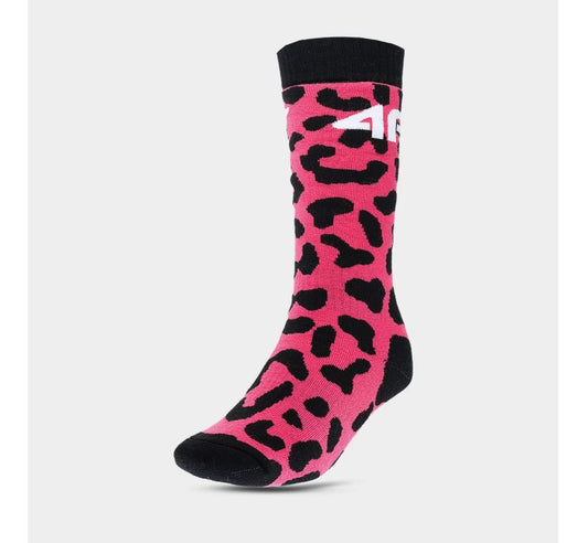 Șosete pentru copii 4F socks fnk  f117 4fjwaw23ufsof117 hot pink allover