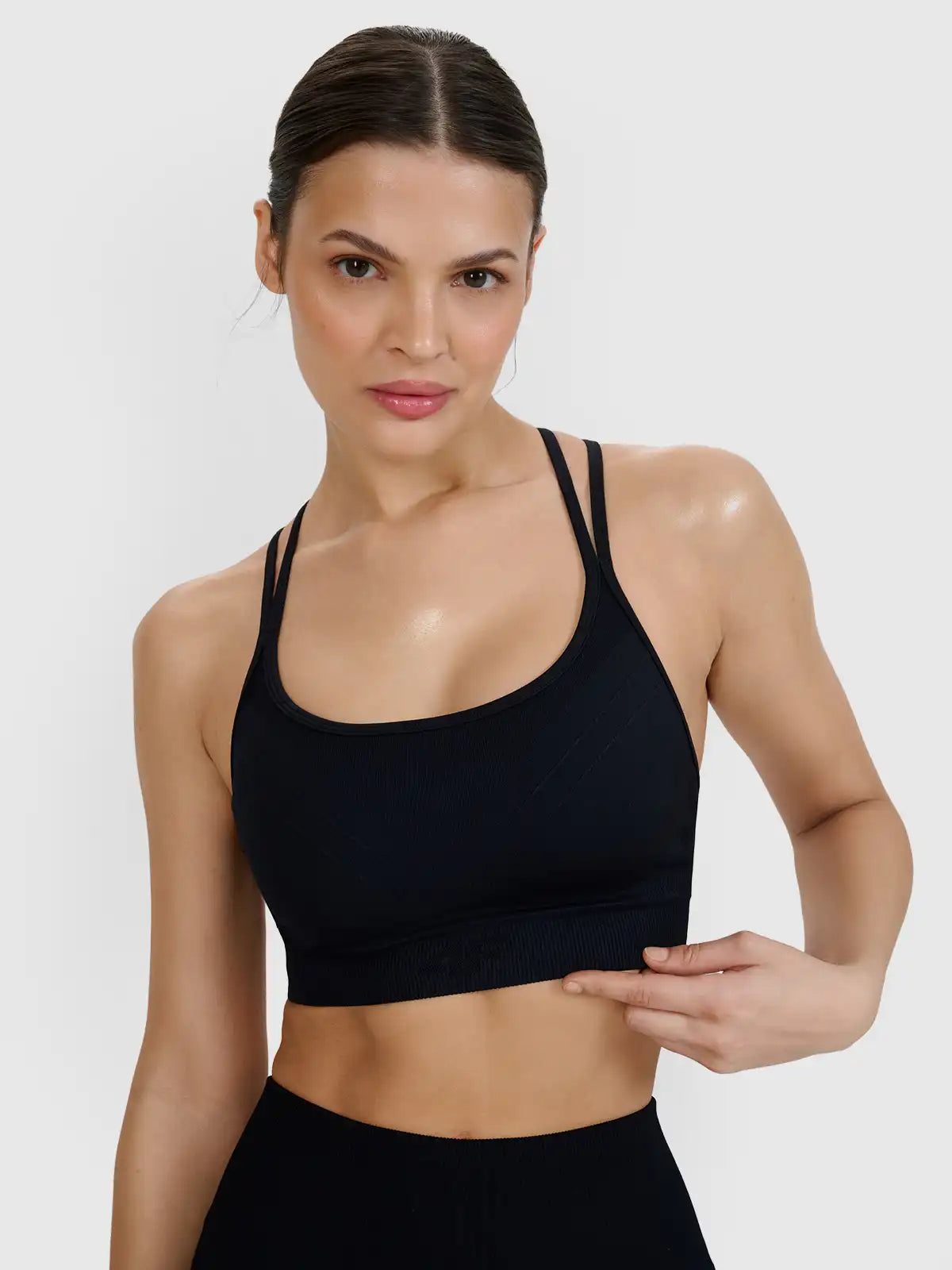 Бра для йоги 4F F166 4FWSS25USBAF166 deep black