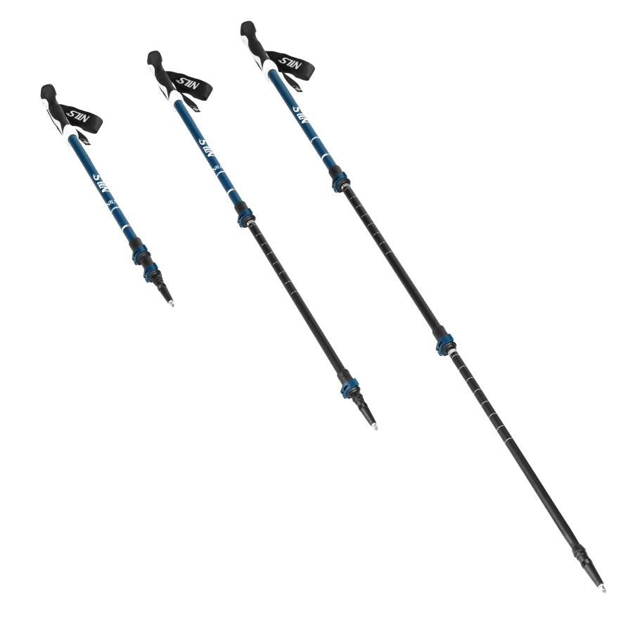 Bețe pentru mersul nordic Abisal Blue Alu Nordic Walking Poles Nils TK8601