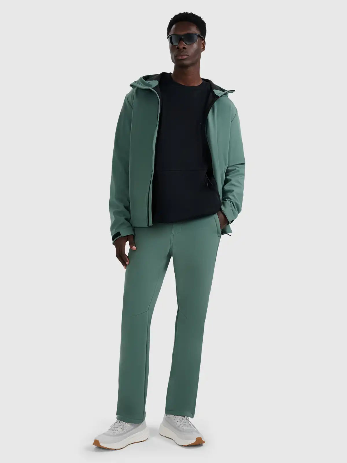 Jacheta rezistentă la vânt pentru bărbați 4FM362 4FWAW25TSOFM362 dark green