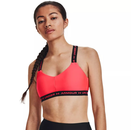 Бра для тренировок UnderArmour crossback low-red 1361033-630