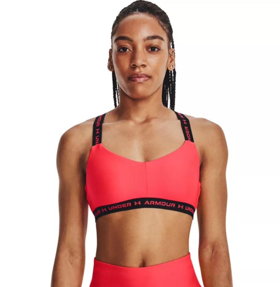 Бра для тренировок UnderArmour crossback low-red 1361033-630