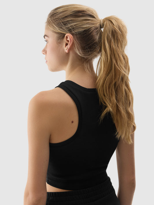 Top pentru femei 4F F066 4FWSS24TSLEF066 Black