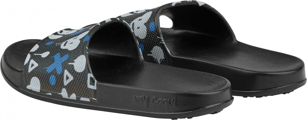 Детские тапочки Coqui 7083 black/mid. grey mouse