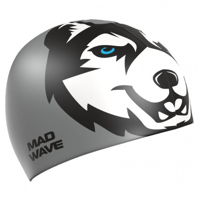 Шапочка для плавания madwave m0557 10 0 12w silicone cap husky, grey