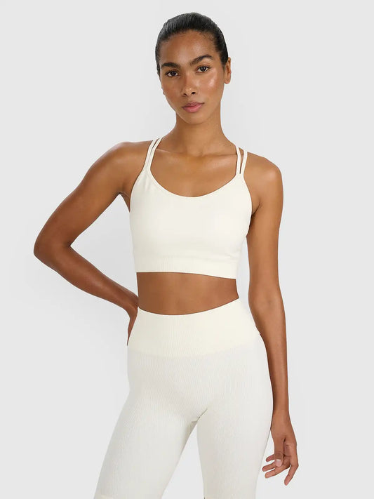 Bra pentru fitness 4F F218 4FWAW25USBAF218 creme