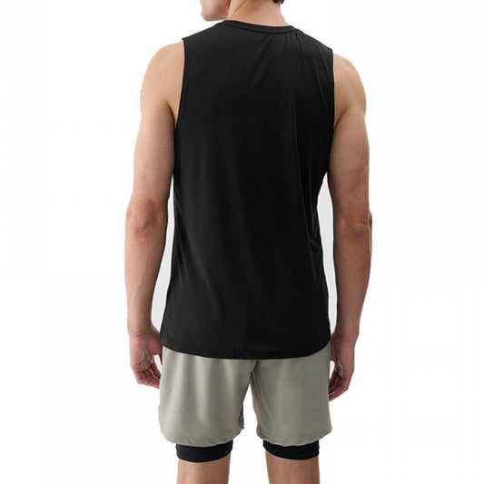 Maiou de antrenament pentru bărbați 4F M0911 4FWSS26TFSLM0911 deep black