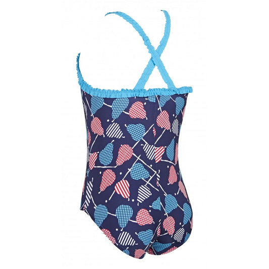 Costum de baie Zoggs Junior Pears Ruffle XBack