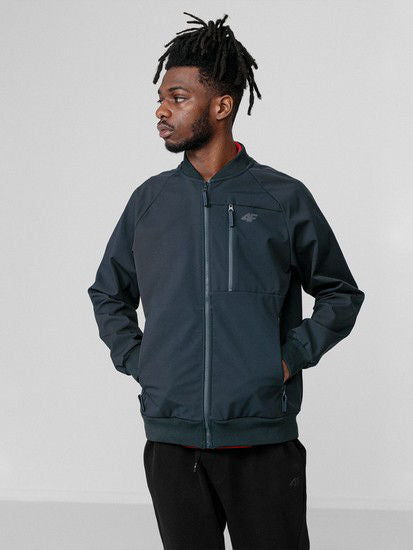 Jachetă H4L22-SFM002 SOFTSHELL Navy