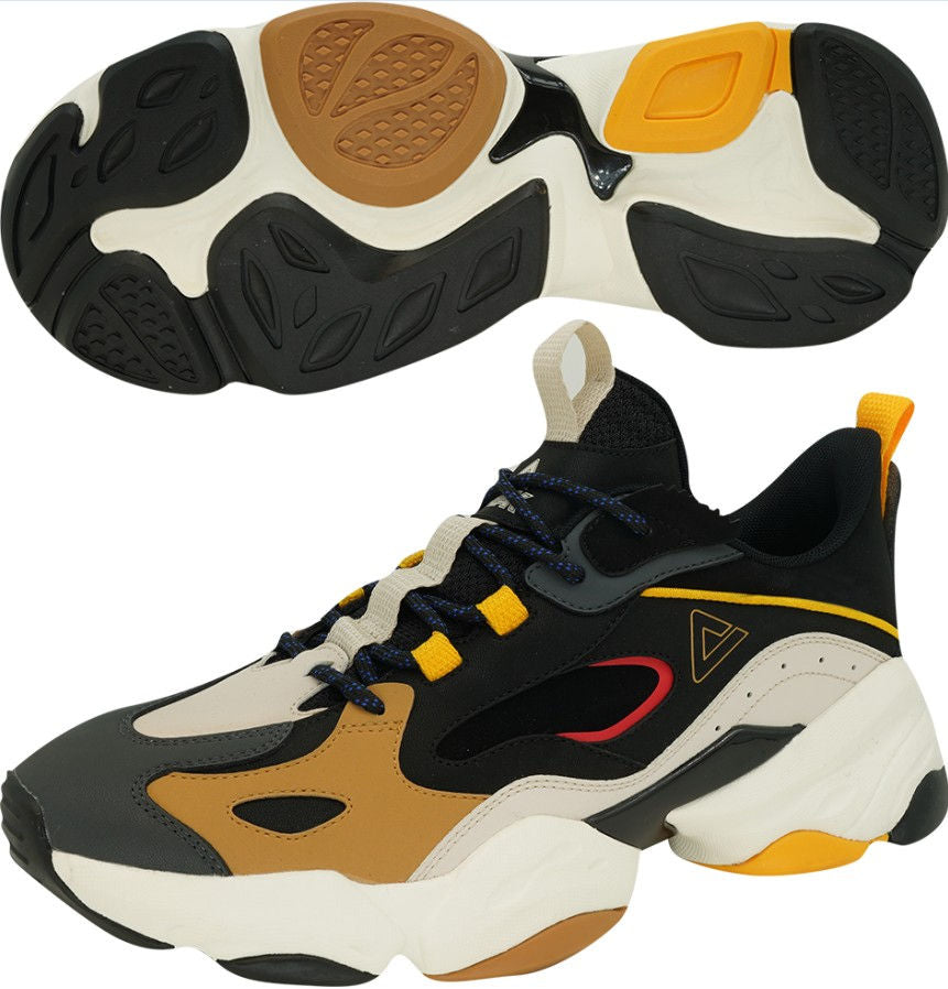 Кроссовки для бега Peak running shoes e14297e black/orange yellow