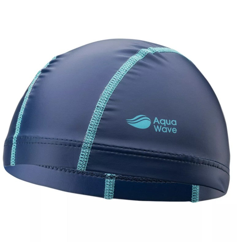 Шапочка для плавания Aquawave dryspand jr cap blueprint/blue curacao